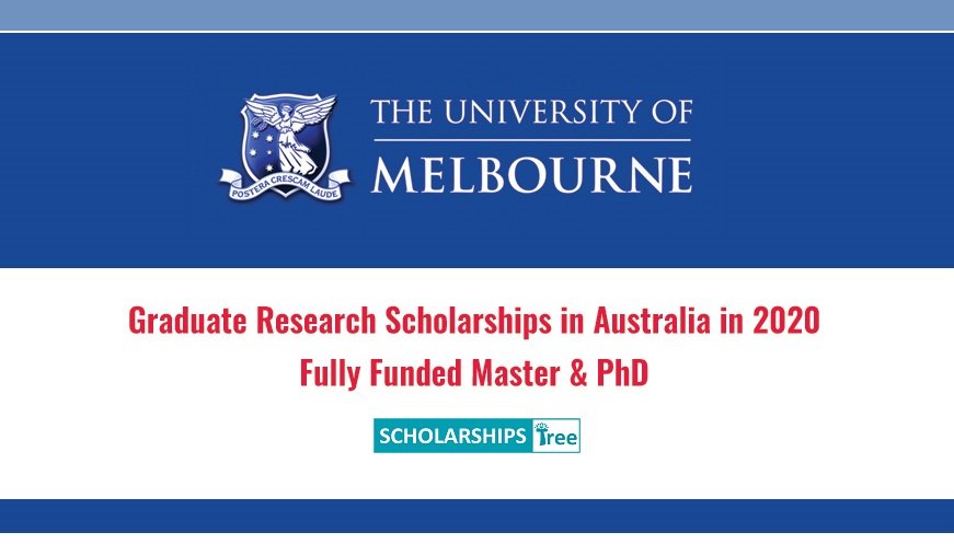 Graduate Research Scholarships 2020 Australia 