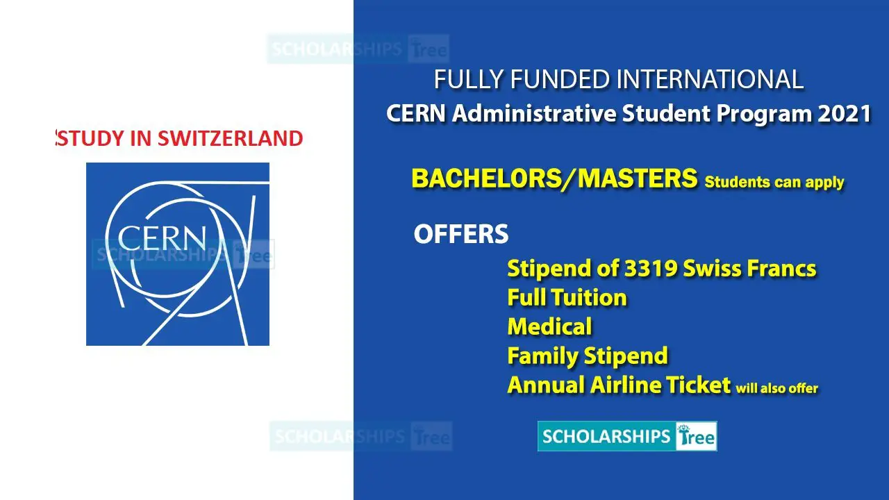 CERN Administrative Student Program 2021 - Fully Funded