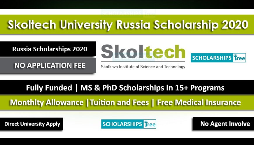 Skoltech University Russia Scholarship  For International Students 2020 - Fully Funded 