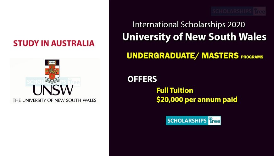 University of New South Wales International Scholarships 2020